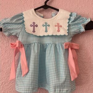 Ava June Cross Smock Dress